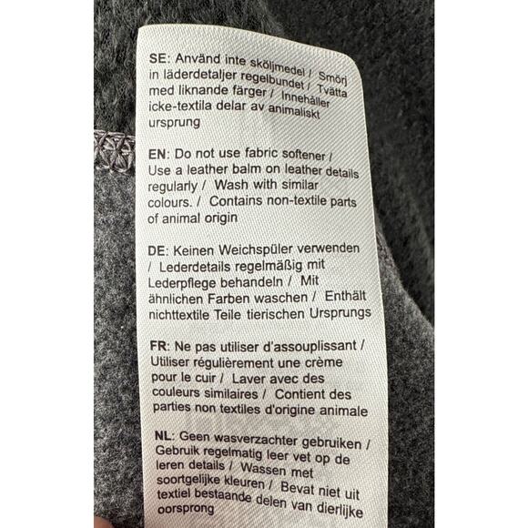 Fjallraven Stina Fleece Sweater Jacket Coat Ovik Women's M Dark Grey Zip Up - Picture 13 of 13